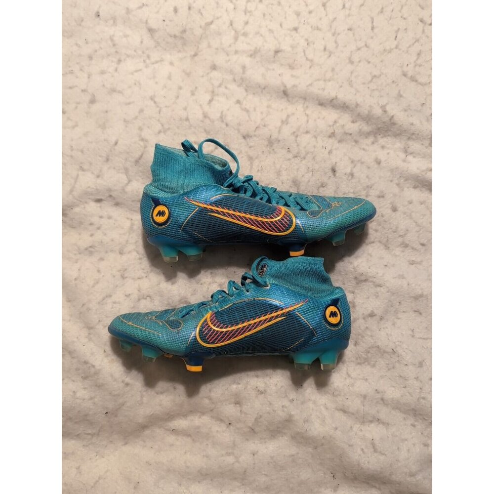 Nike Mercurial Superfly 8 Elite FG Size 5 Chlorine Blue Men Soccer DJ2839-484 - Picture 1 of 11
